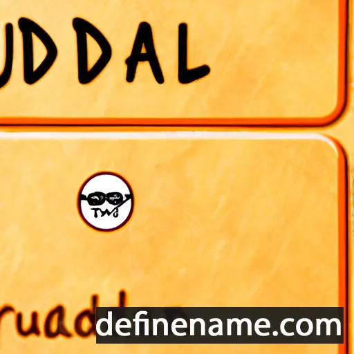 cartoon of the name Iudhael