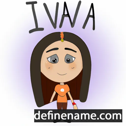 cartoon of the name Ivaana