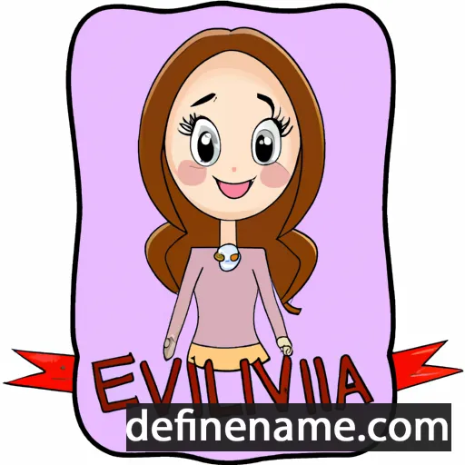 cartoon of the name Ivelina