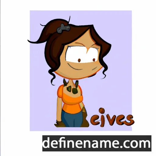 cartoon of the name Ivelis