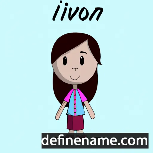 cartoon of the name Ivón