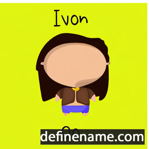 cartoon of the name Ivonn