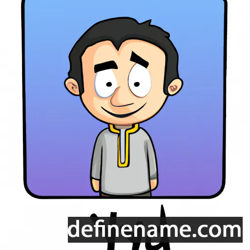 cartoon of the name Iyad