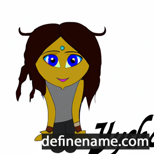 cartoon of the name Iyesha