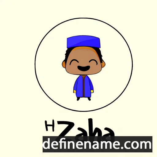 cartoon of the name Izaha