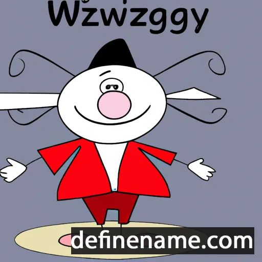 cartoon of the name Izbygniew