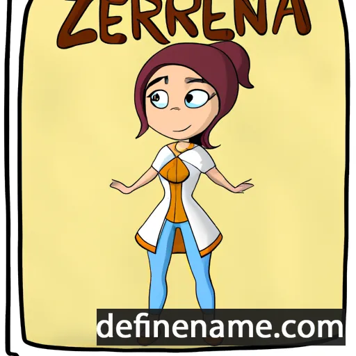 cartoon of the name Izerina