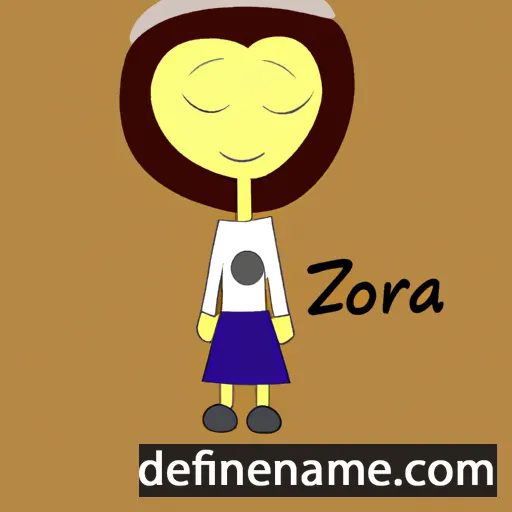 cartoon of the name Izóra