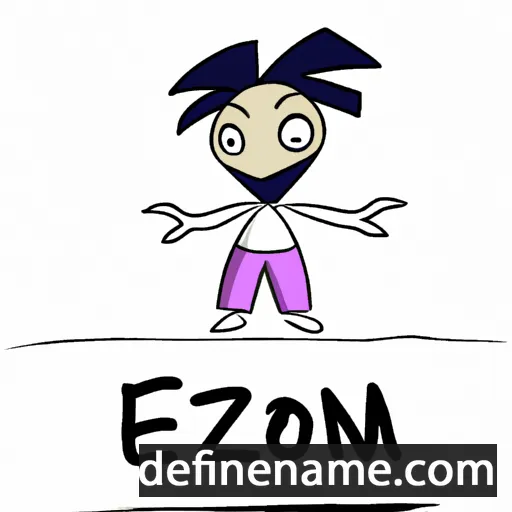 cartoon of the name Izon-ebi