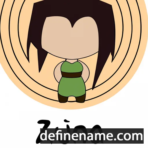 cartoon of the name Izunia