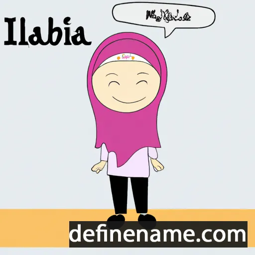 cartoon of the name Izzahbillah