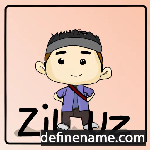 cartoon of the name Izzul