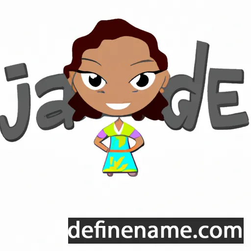 cartoon of the name Jaede