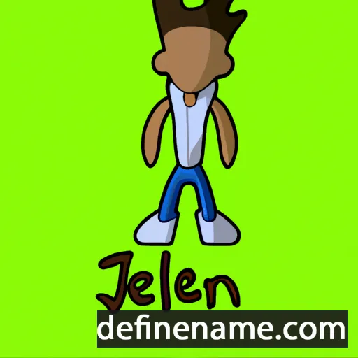 cartoon of the name Jaelen