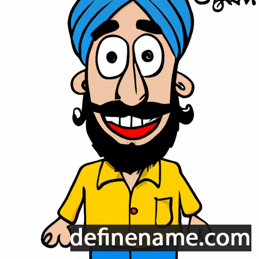 cartoon of the name Jagmeet