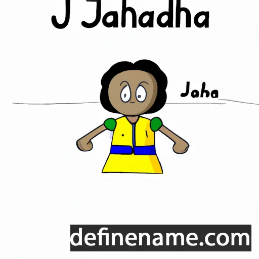 cartoon of the name Jahanda