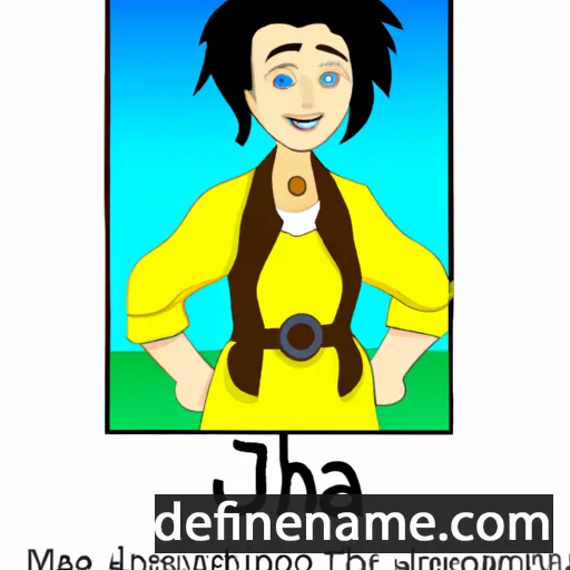 cartoon of the name Jahanna