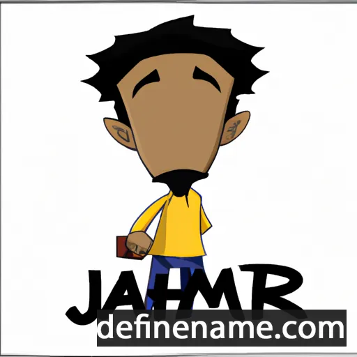 cartoon of the name Jahmir