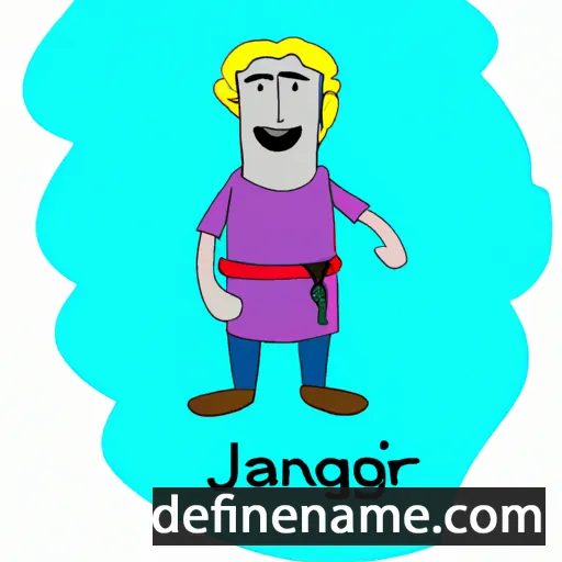 cartoon of the name Jahongir