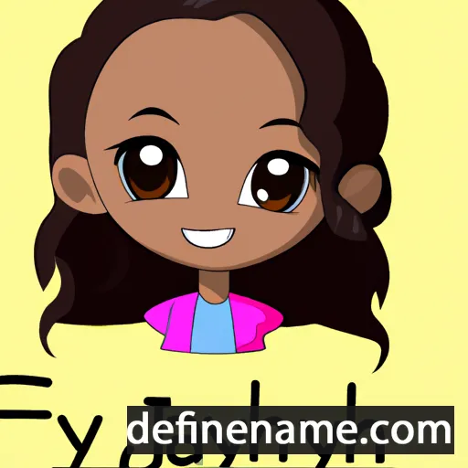 cartoon of the name Jaiyah