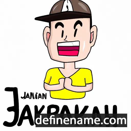 cartoon of the name Jakraphan