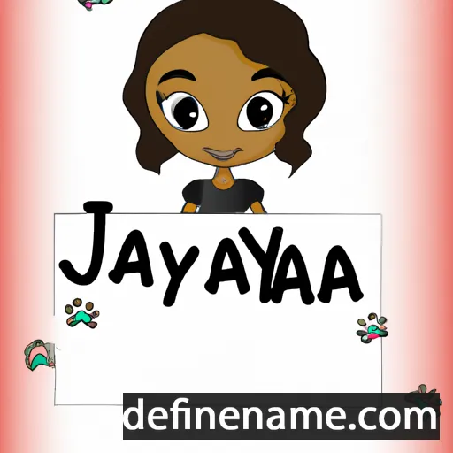 cartoon of the name Ja'nayla