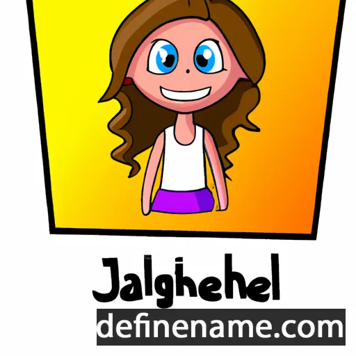 cartoon of the name Jaleigh