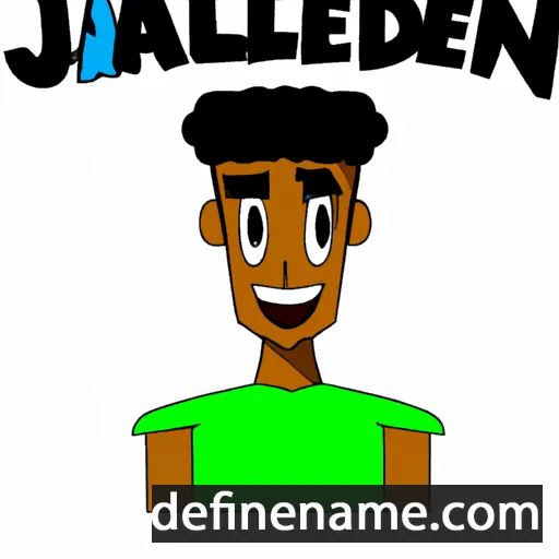 cartoon of the name Jalend