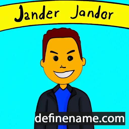 cartoon of the name Jalexander