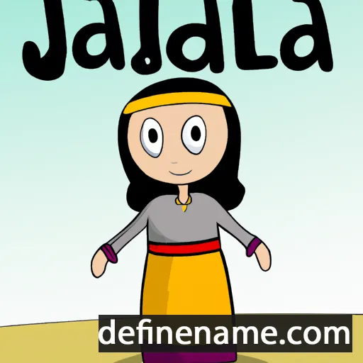 cartoon of the name Jalida