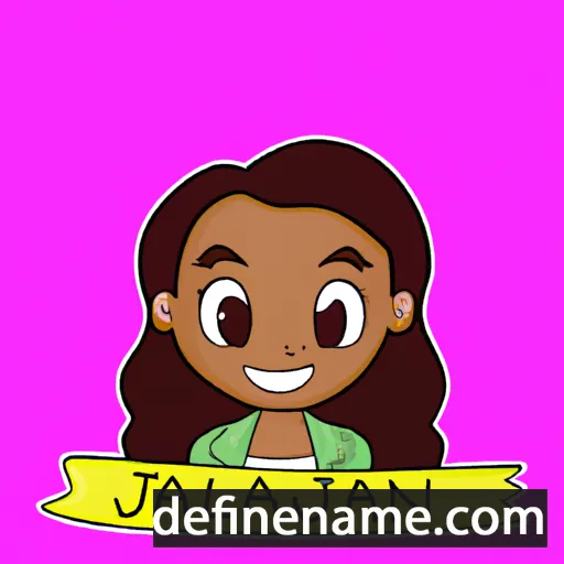 cartoon of the name Jalynn