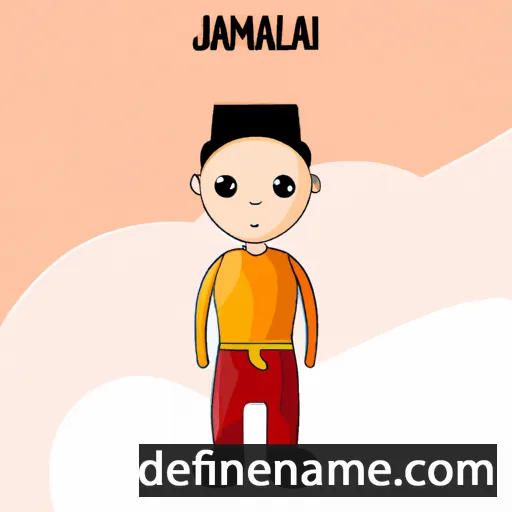 cartoon of the name Jamaludin