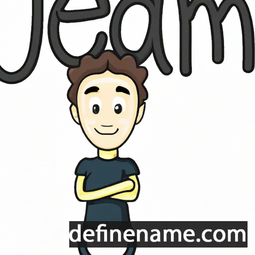 cartoon of the name Jamean