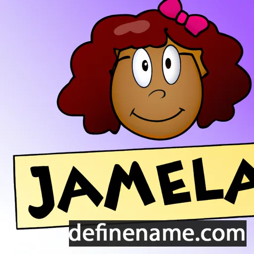 cartoon of the name Jamella