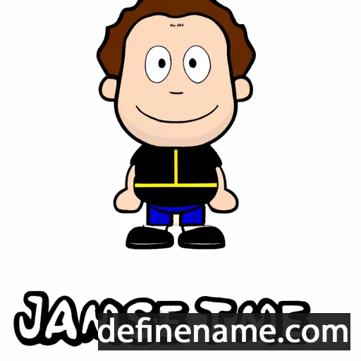 cartoon of the name Jamesie