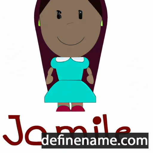 cartoon of the name Jamilet