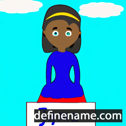 cartoon of the name Jamiya