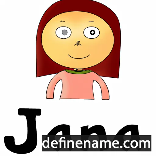 cartoon of the name Jana