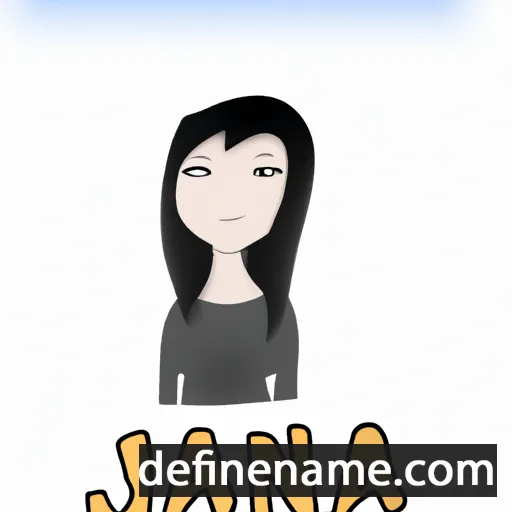 cartoon of the name Jana