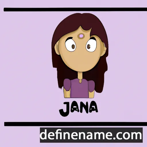 cartoon of the name Jana