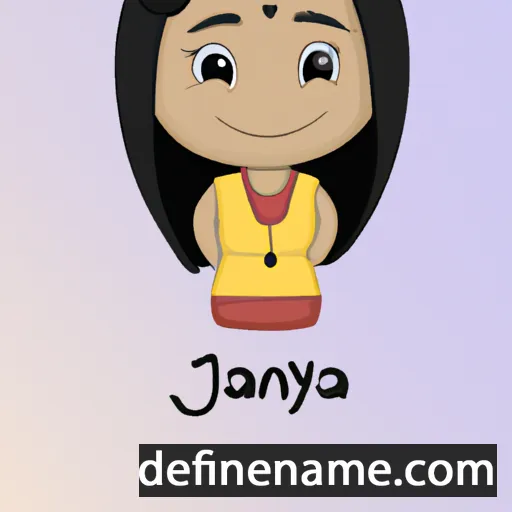 cartoon of the name Janaya