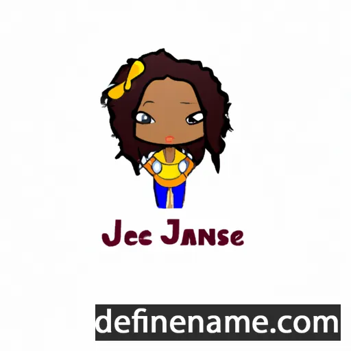 cartoon of the name Janeese