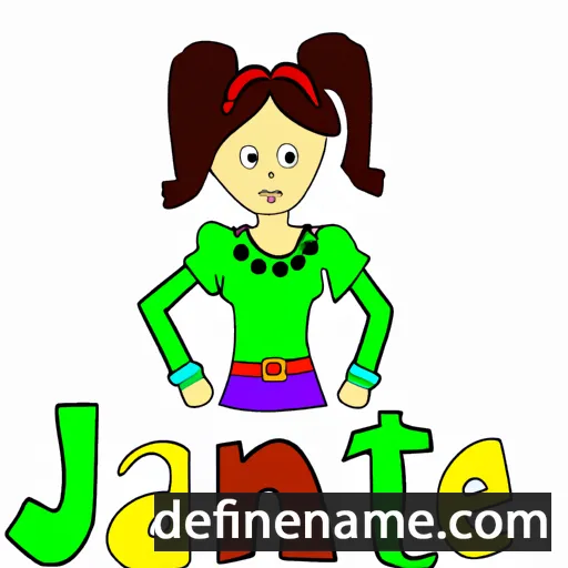 cartoon of the name Janeta