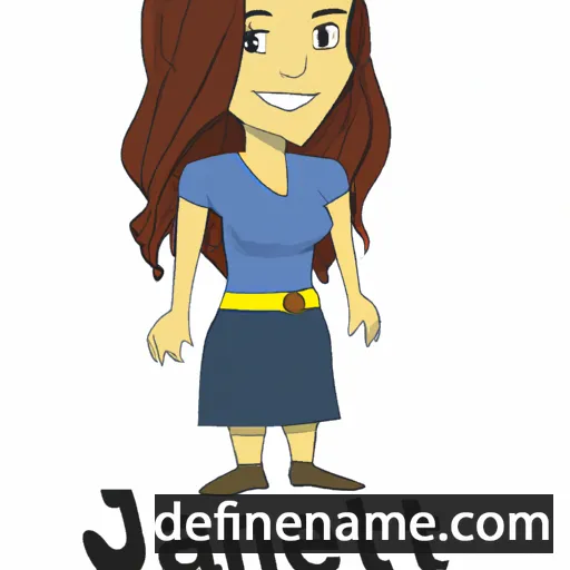 cartoon of the name Janeti