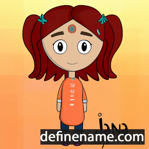 cartoon of the name Jania