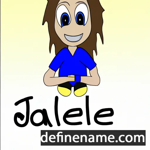 cartoon of the name Janiele