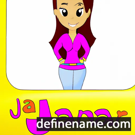 cartoon of the name Janira