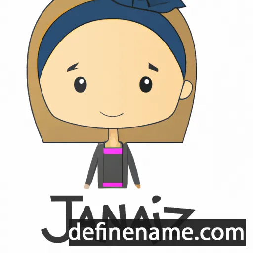 cartoon of the name Janiza