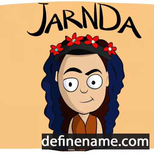 cartoon of the name Jardina