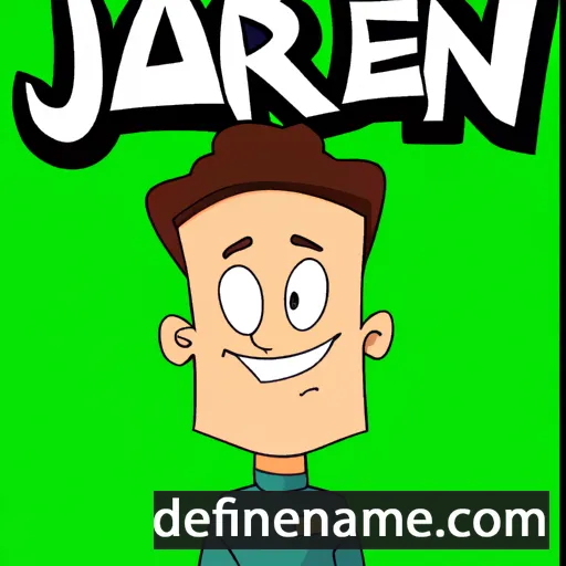 cartoon of the name Jarren